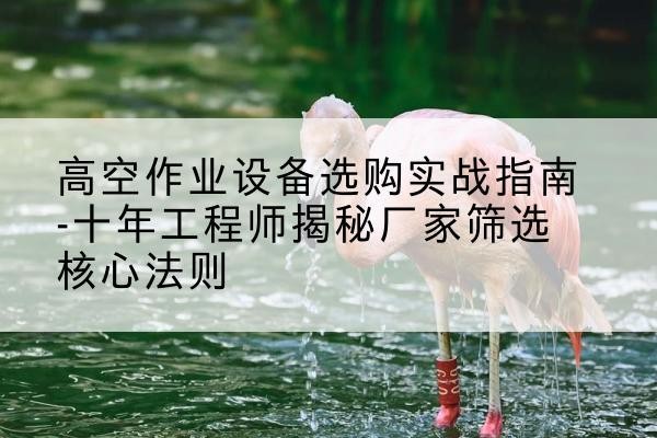 汝阳剪叉式升降机厂家-高空作业设备选购实战指南-十年工程师揭秘厂家筛选核心法则