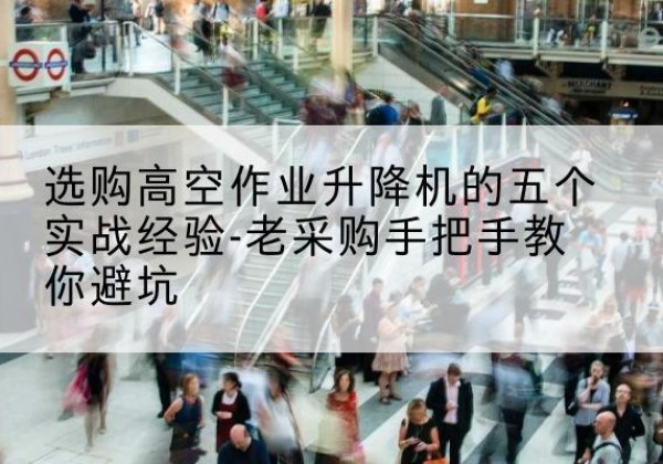 汝阳高空作业升降机厂家-选购高空作业升降机的五个实战经验-老采购手把手教你避坑